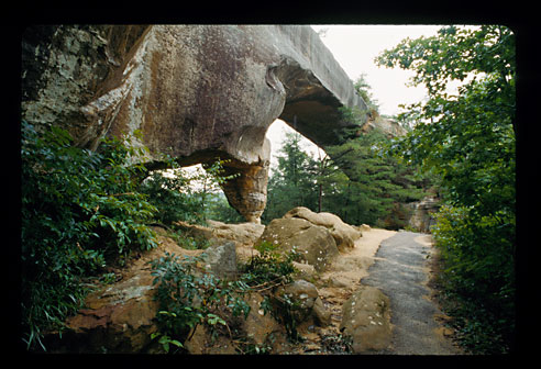 The other side of the natural bridge.